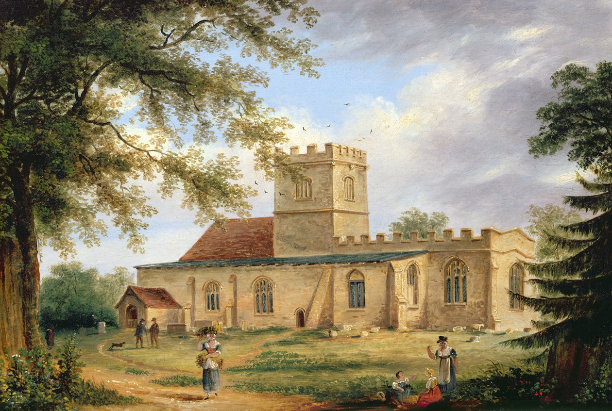 Whittlesford Kilisesi (petrol) by Richard Bankes Harraden