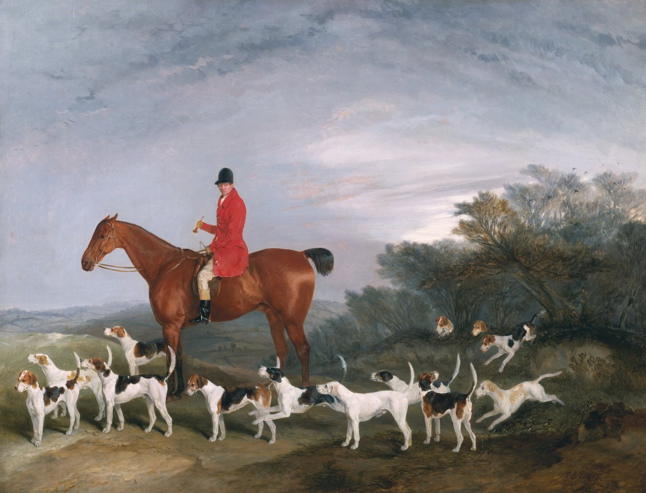 Avlanma, 1841 by Richard Barrett Davis