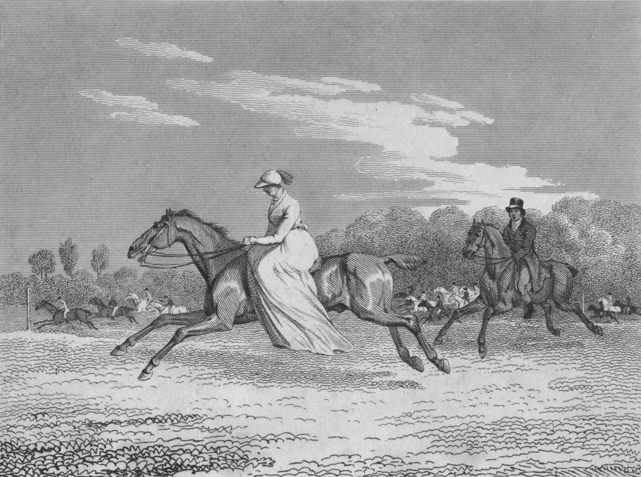Egham Yarışlarındaki Kadın, c1810 by Richard Barrett Davis