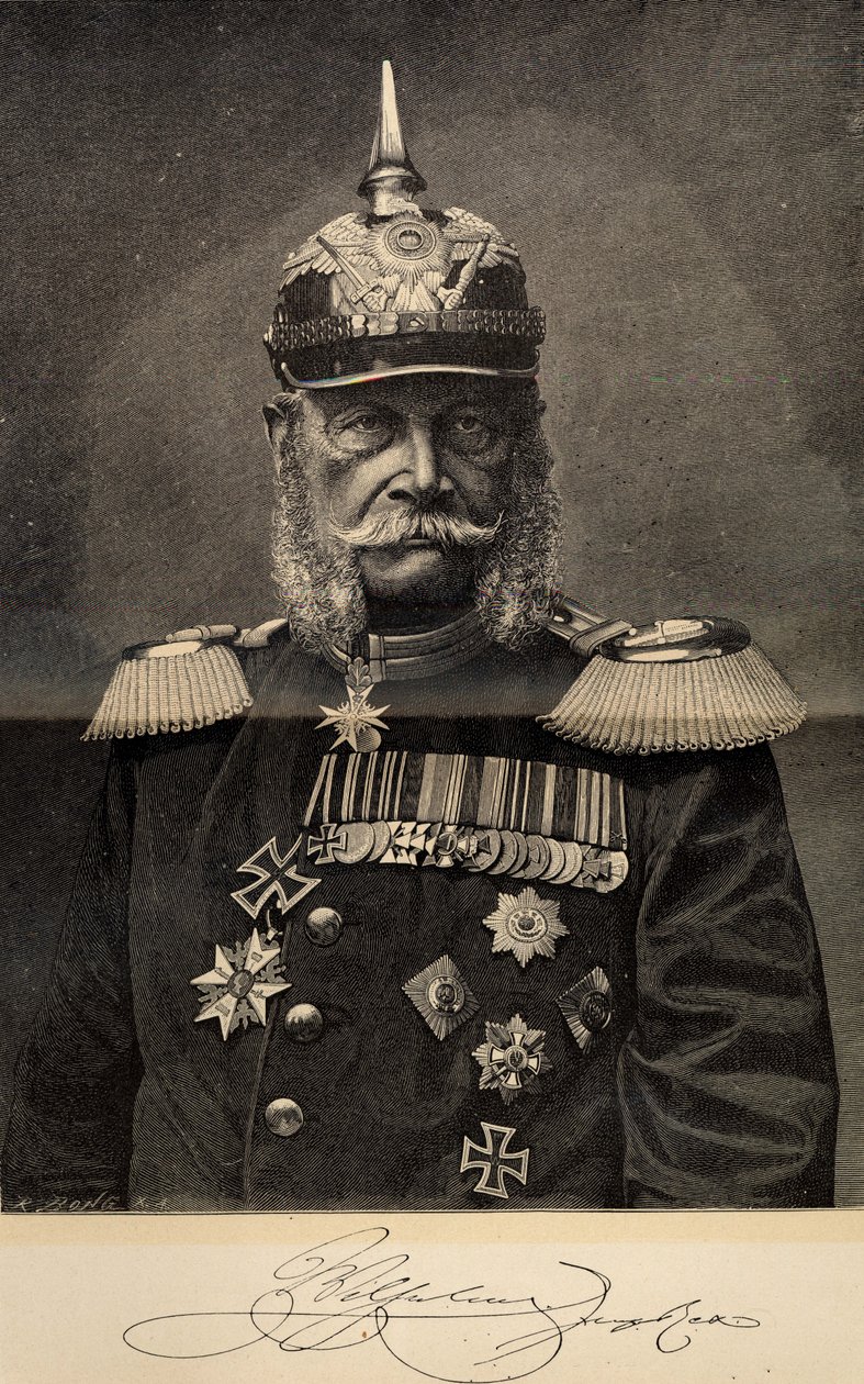 William I 1797-1888, Prusya Kralı ve Alman İmparatoru, 90 yaşında, 1887. by Richard Bong