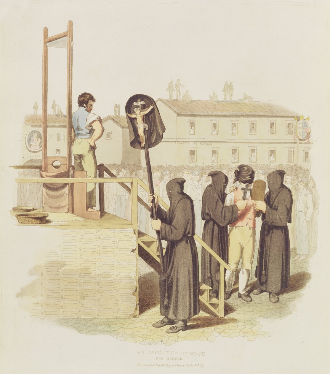 Cinayet için Roma'da Bir İnfaz by Richard Bridgens