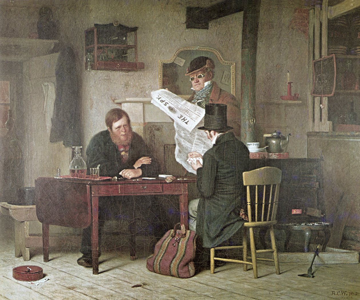 Sahneyi Beklerken (renkli taş) by Richard Caton (after) Woodville