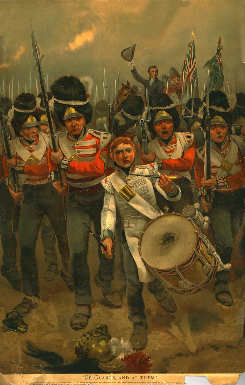 Yukarı, Muhafızlar ve onlara!, 1899. by Richard Caton II Woodville