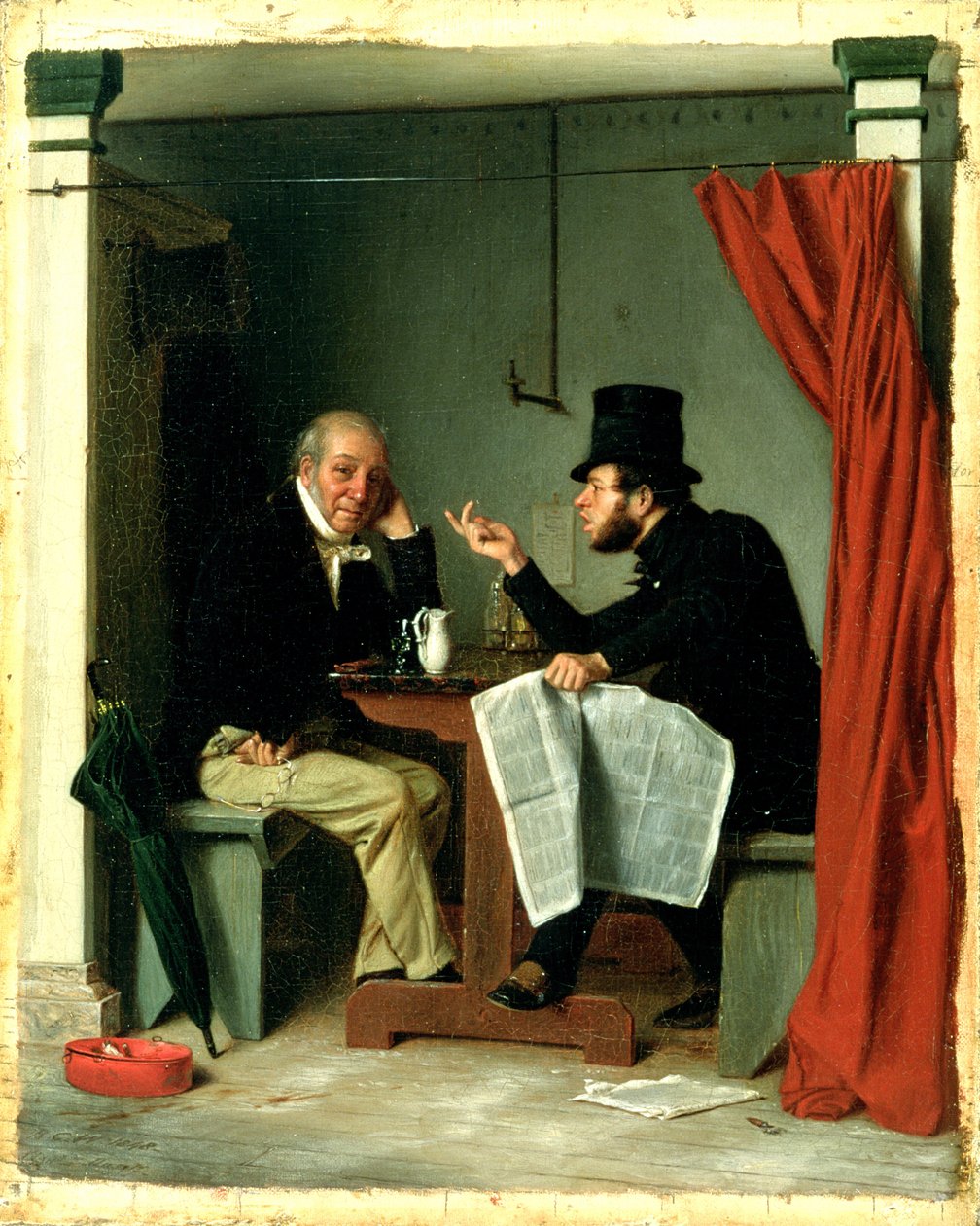 İstiridye Evinde Politika by Richard Caton Woodville