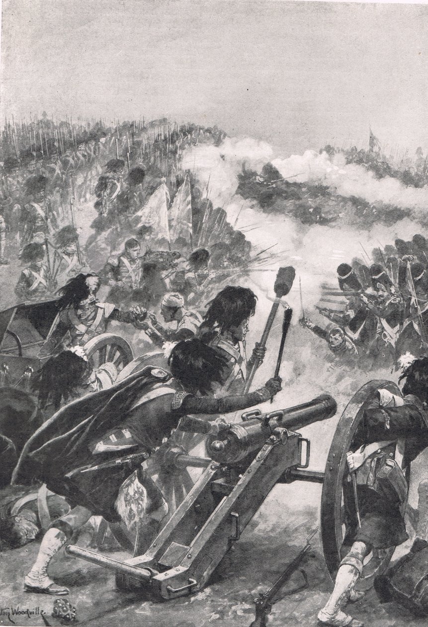 Highlanders, ele geçirilen Fransız silahlarını Brenniers Taburlarına çevirerek, Cassell, Londra tarafından yayınlanan 
