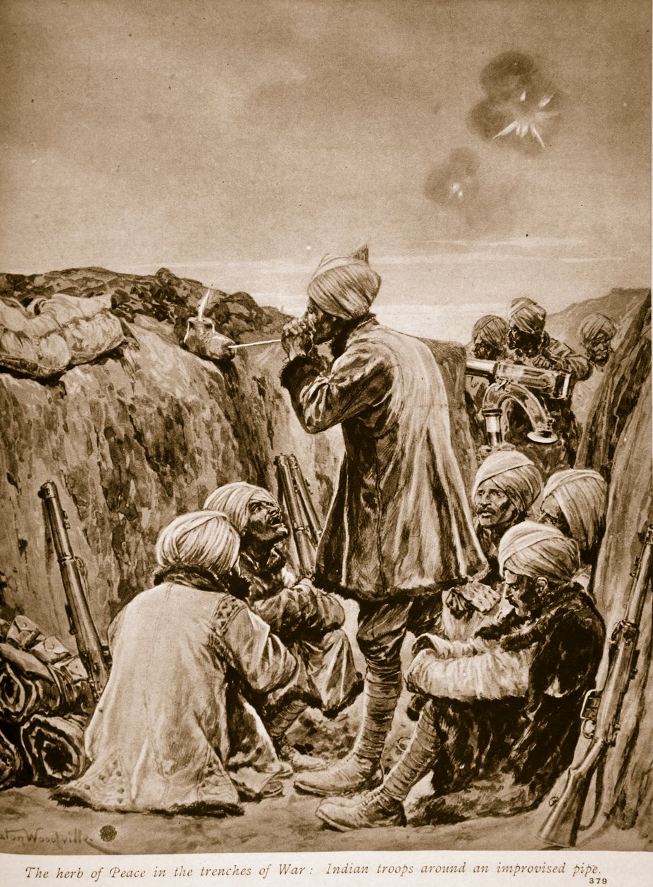 Savaşın siperlerinde Barış otu, 1914-19 by Richard Caton Woodville