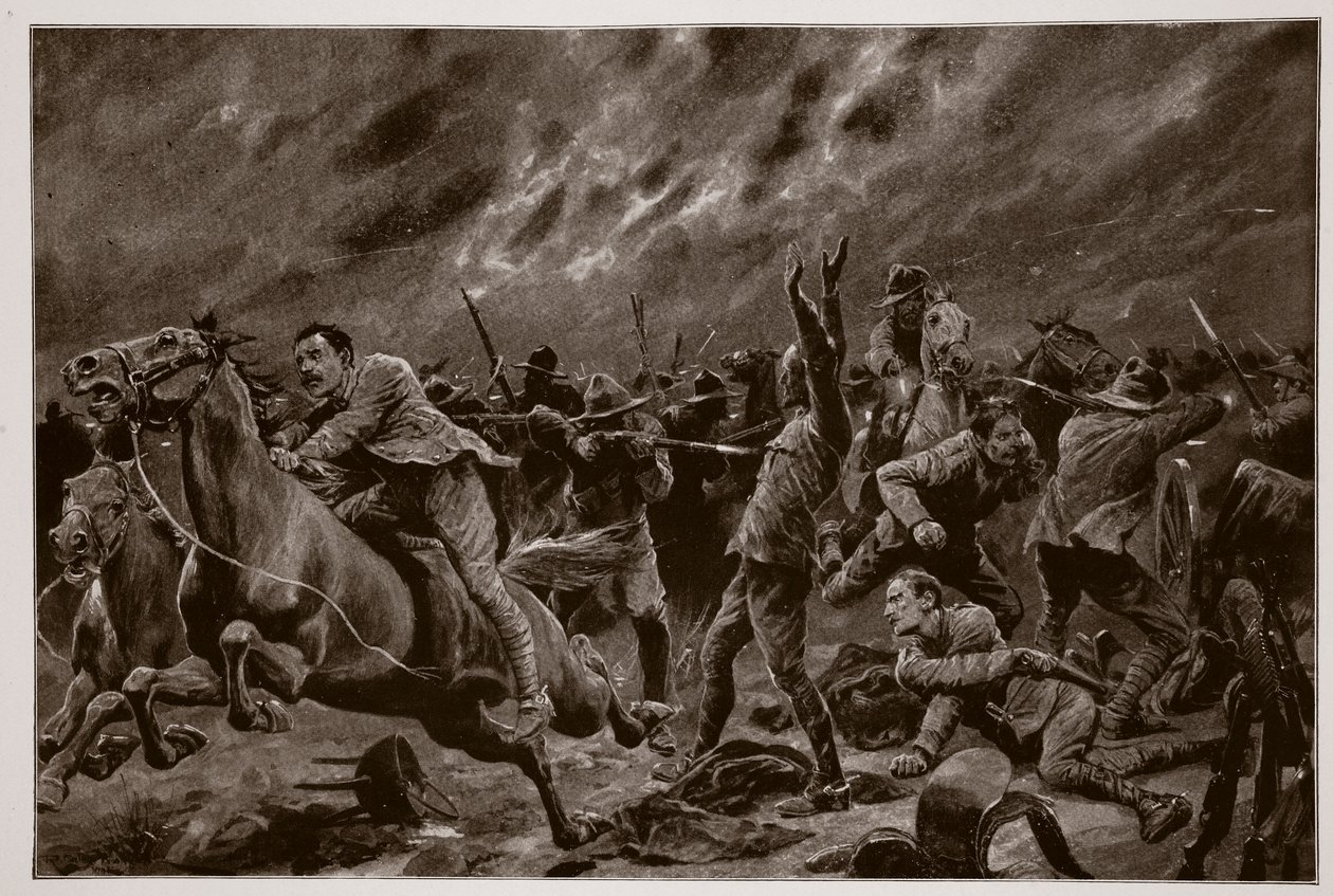12 Haziran 1901'de Wilmansrust'ta Victorialıların Kazası by Richard Caton Woodville junior