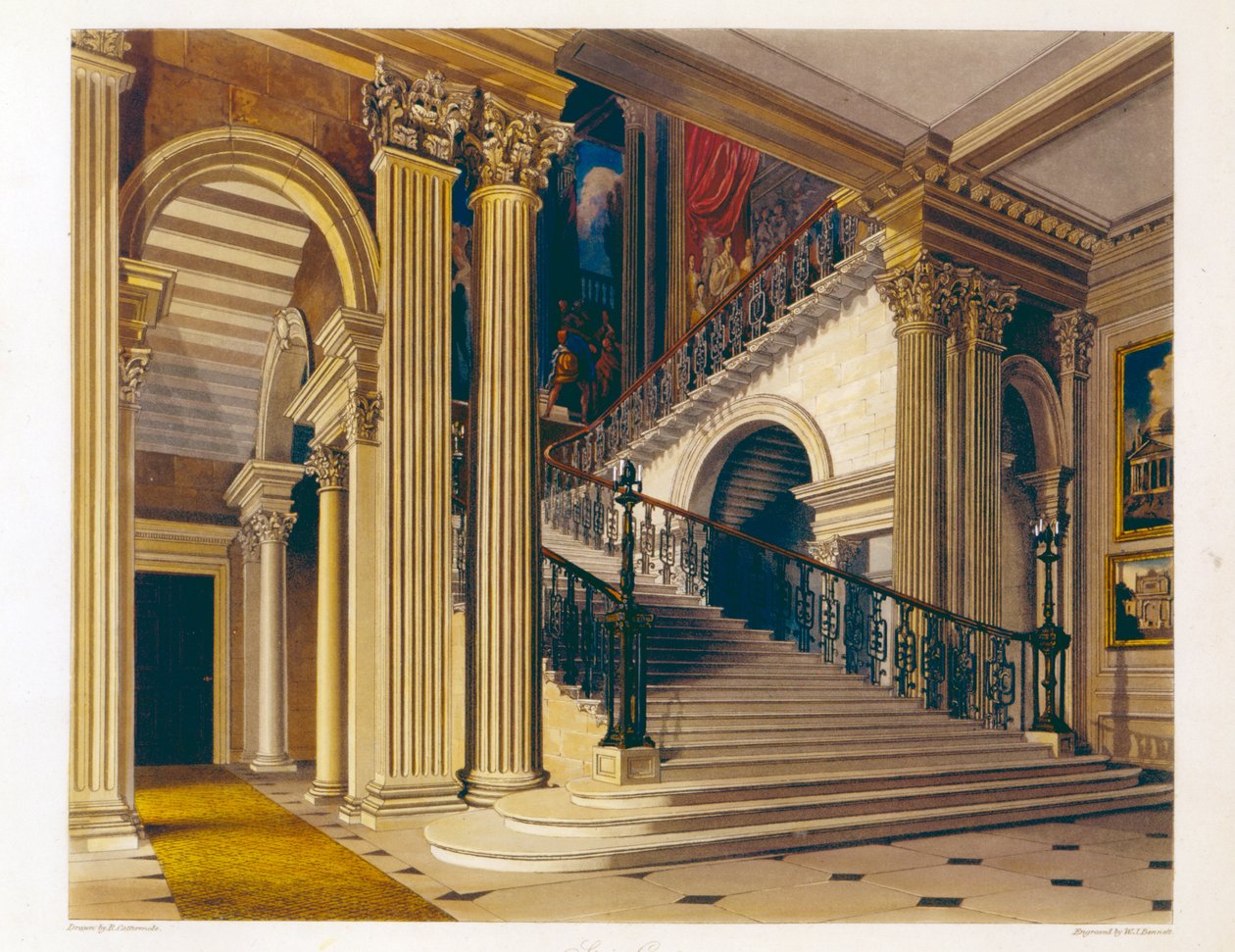 Stair Case, Buckingham House, from 