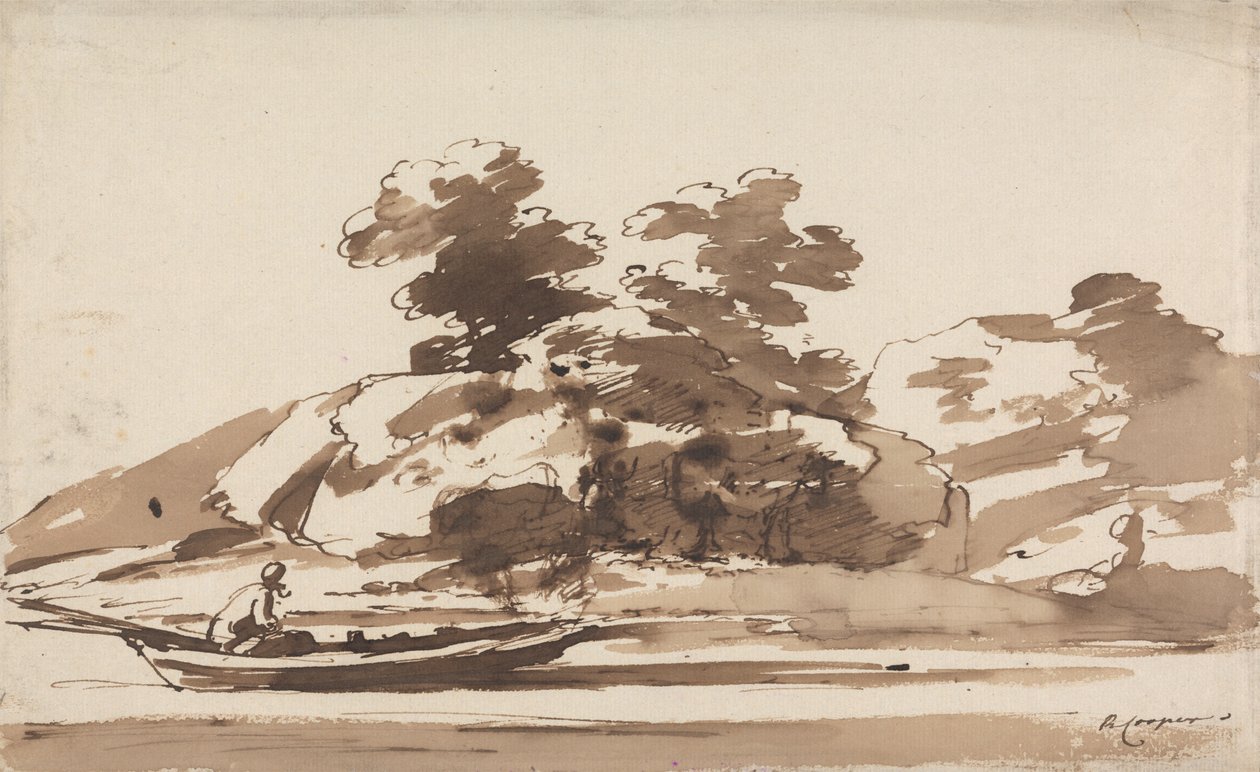 Bir Kumarda Kayıkçı by Richard Cooper the Younger