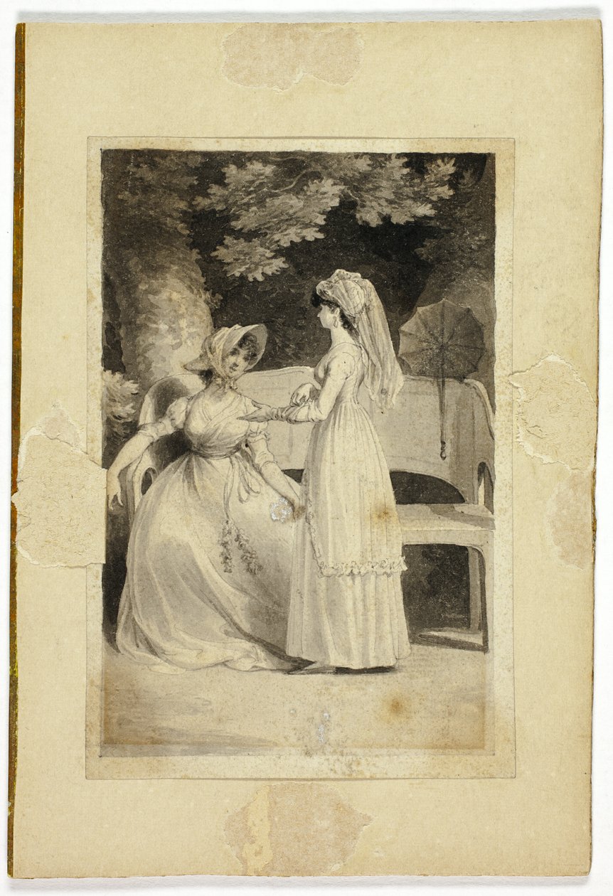Bir Bahçede İki Kadın by Richard Corbould