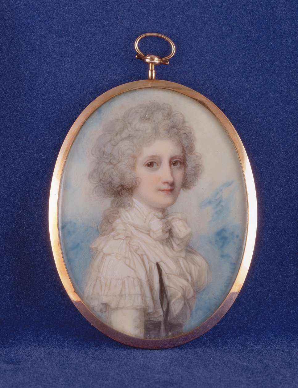 Elizabeth (1750-88) Hopetoun Kontesi, 1789 (fildişi üzerine wc ve guaj) by Richard Cosway