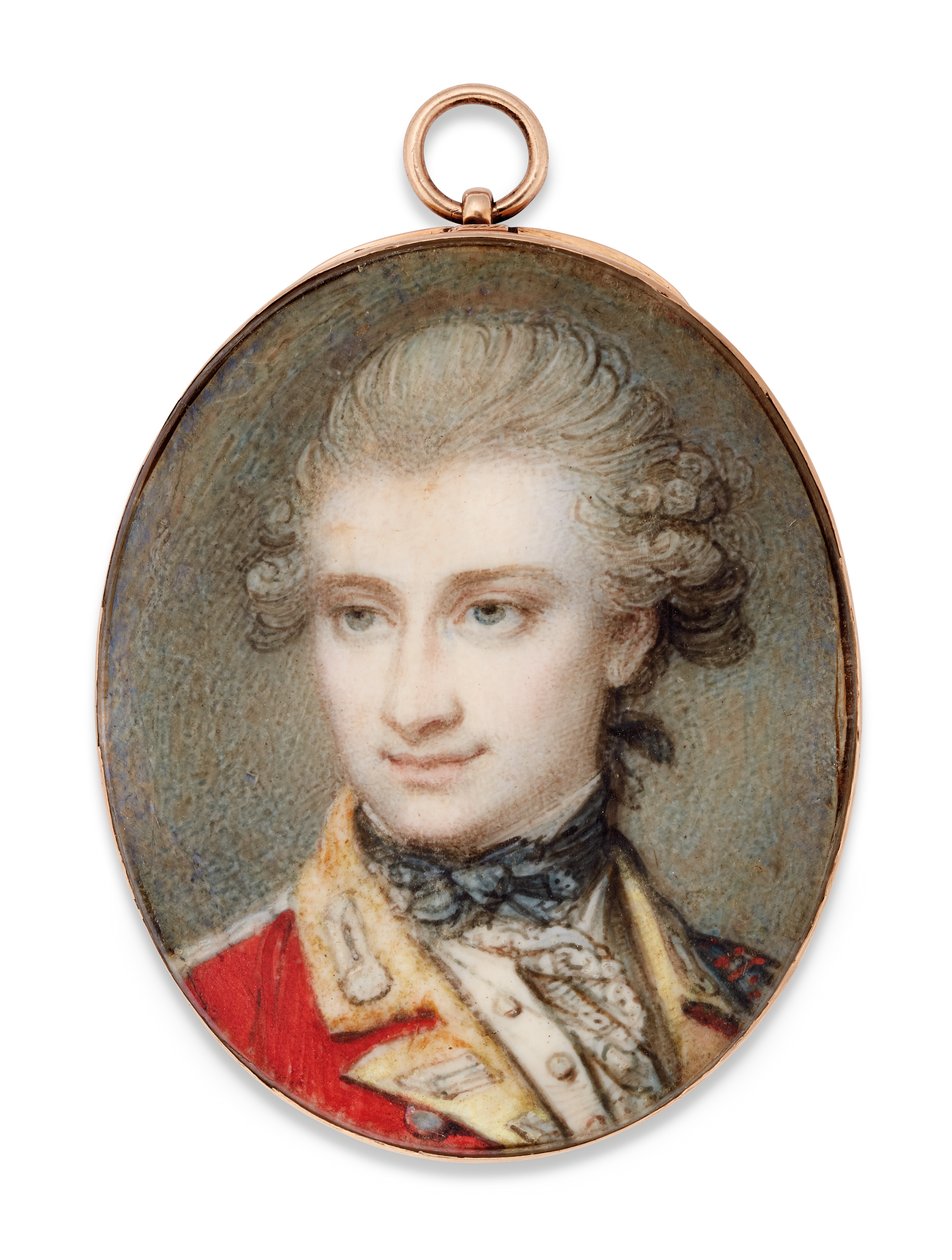 Sarı yüzlü kırmızı üniformalı Tümgeneral John Scott by Richard Cosway