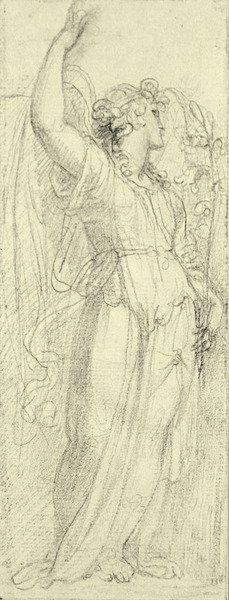 Müjde Meleği (kağıt üzerinde kalem) by Richard Cosway