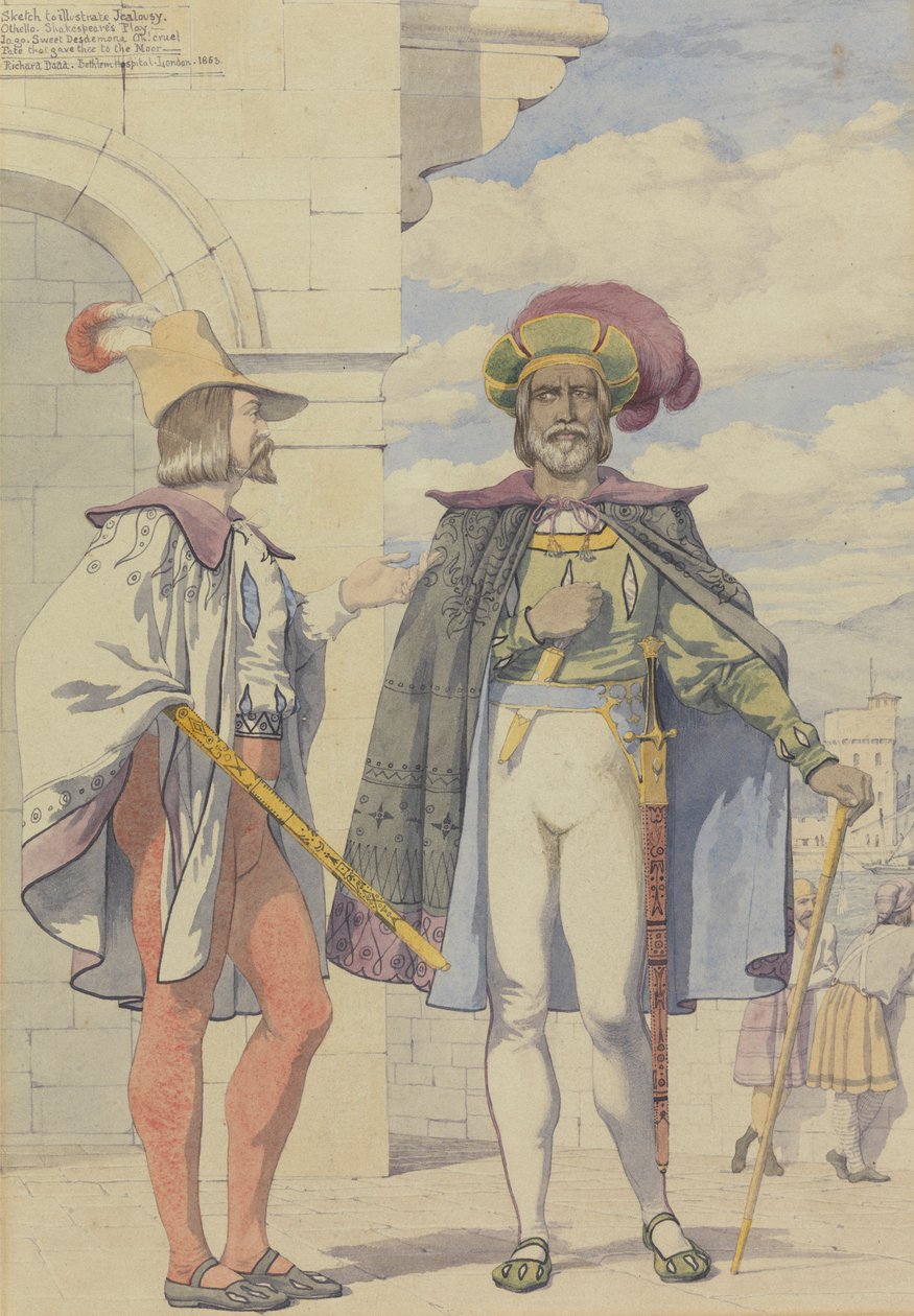 Tutkular İçin Taslak: Kıskançlık by Richard Dadd