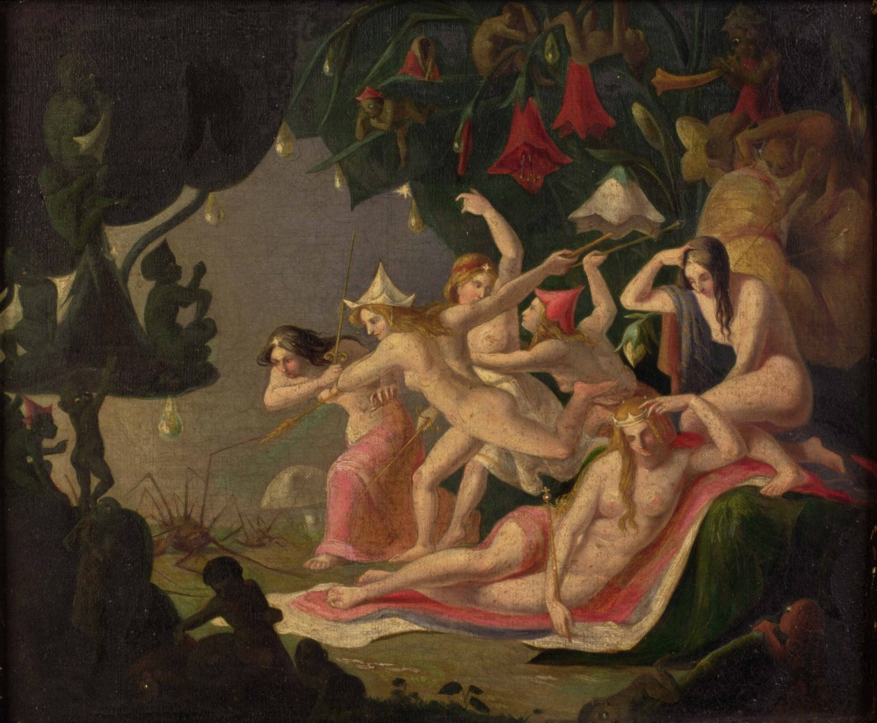 Örümcek Saldırısı (tuval üzerine yağlı boya) by Richard Dadd