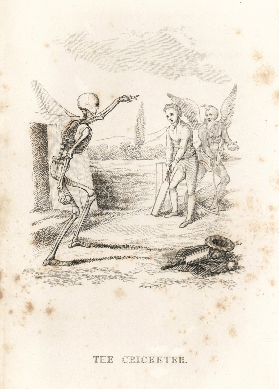 Ölüm iskeleti bat.,1827 (gravür) by Richard Dagley