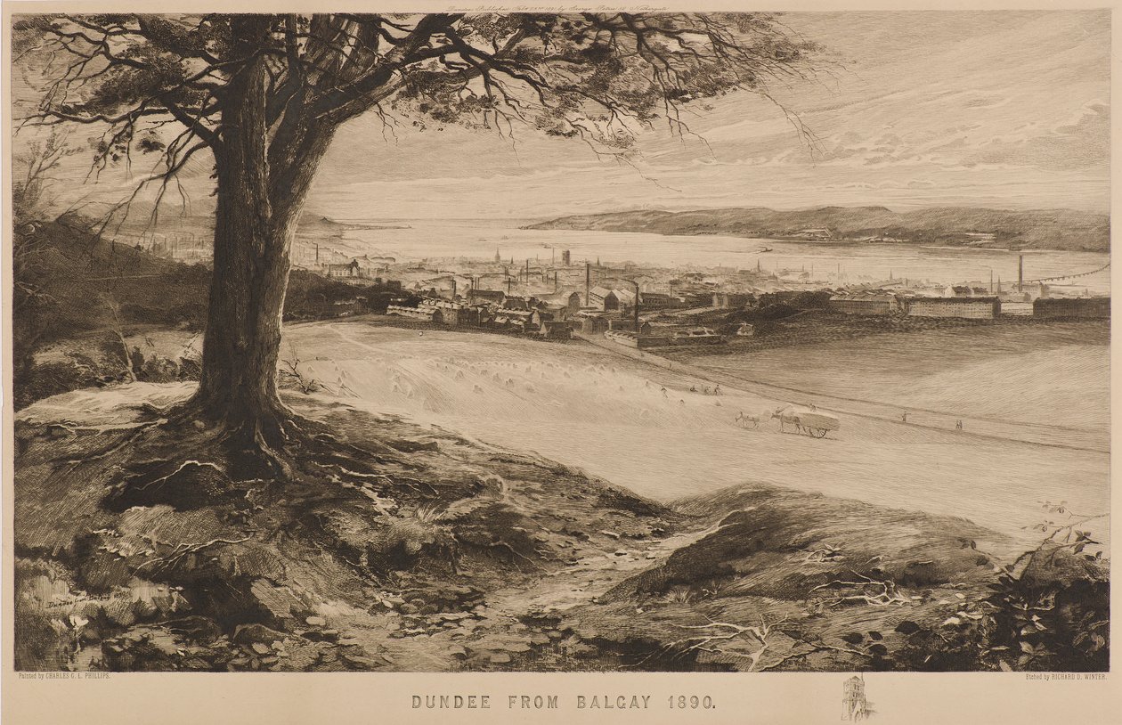 Balgay konumundan Dundee by Richard Davidson Winter