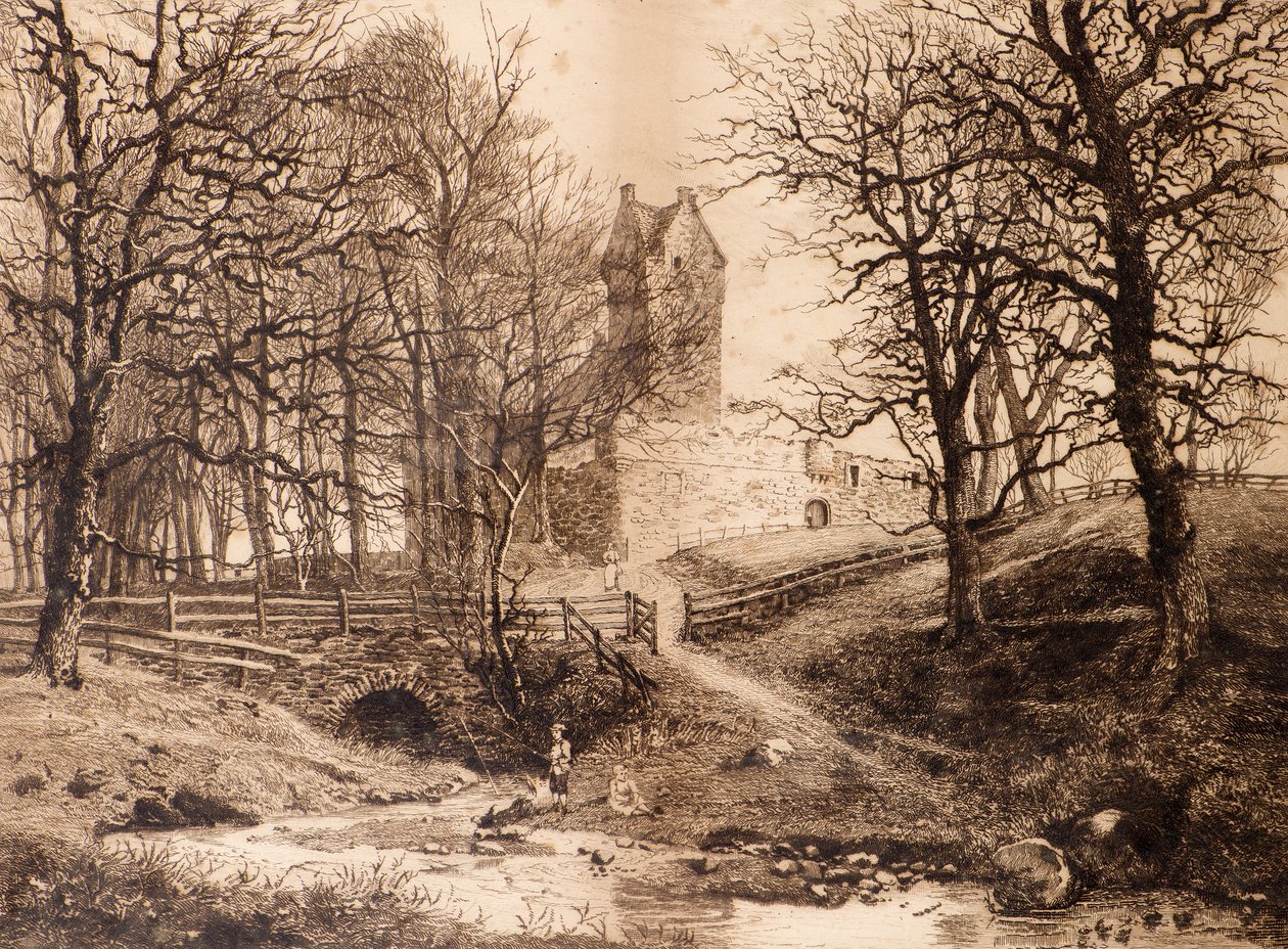 Şebeke Kalesi (gravür) by Richard Davidson Winter