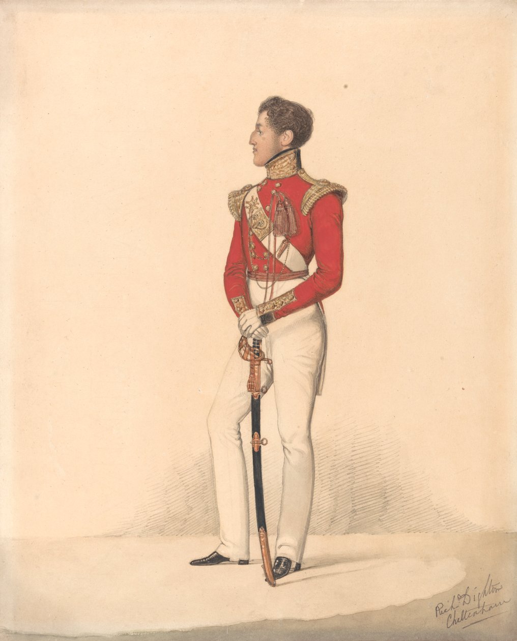 Lord Henry Charles Capel Somerset, 5. Hafif Piyade - Cheltenham by Richard Dighton