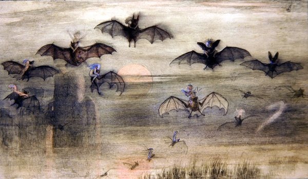 Yarasalar ve elflerin gece uçuşu by Richard Doyle