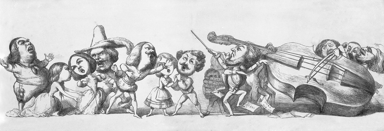 Büyük Sergiye İtalyan ziyaretçiler, 1851 by Richard Doyle