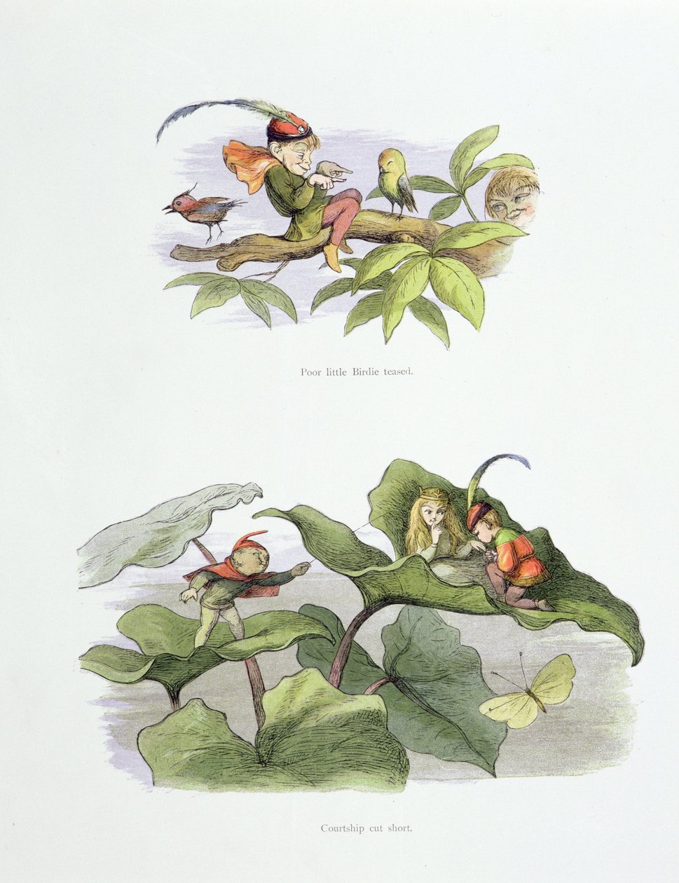 Zavallı küçük Birdie alay etti ve Courtship kısa kesti, William Allingham ve Andrew Lang