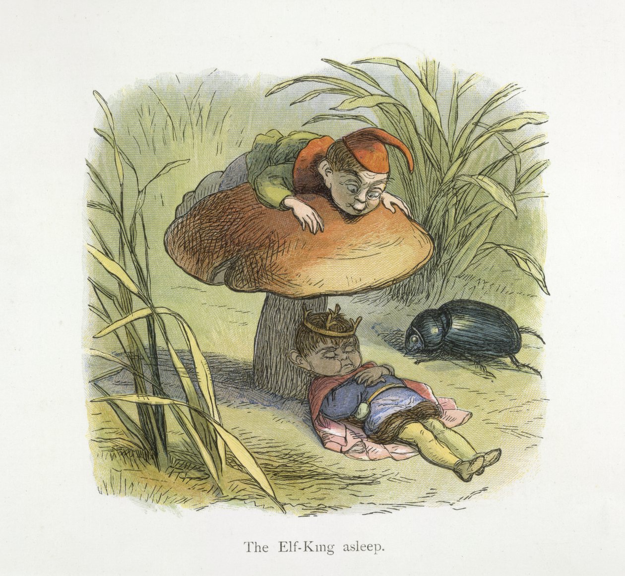 Elf Kralı uyuyor by Richard Doyle