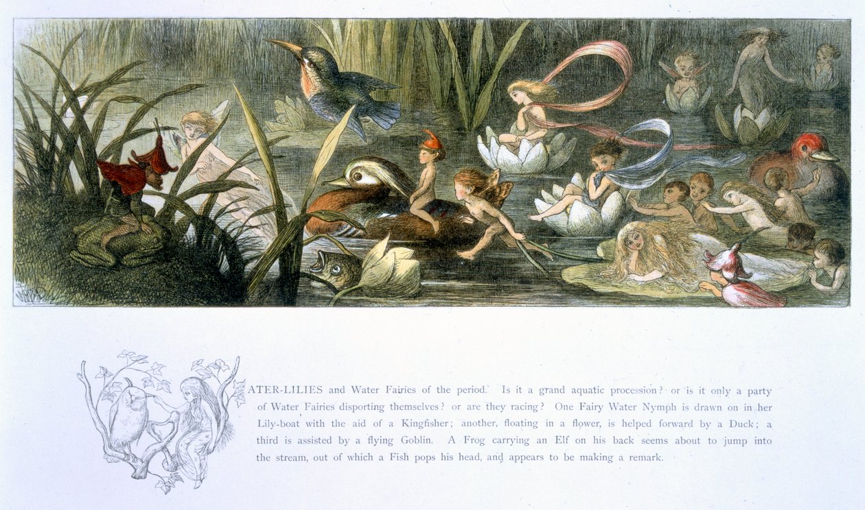 Nilüferler ve Su Perileri, William Allingham ve Andrew Lang tarafından 