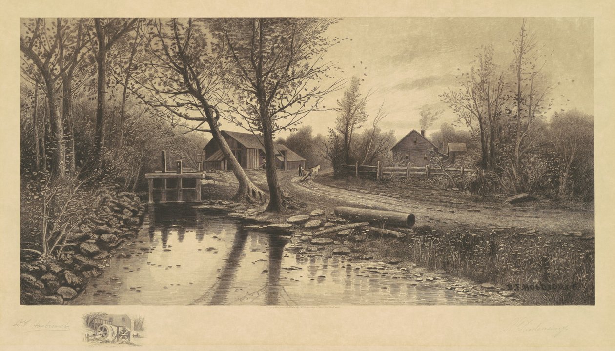 İsimsiz (Kereste Fabrikası ile Pastoral Sahne) by Richard Dudensing