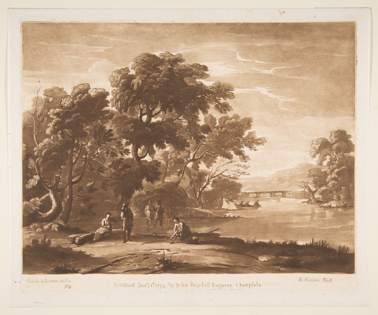 Figürlü Manzara, 1774. by Richard Earlom