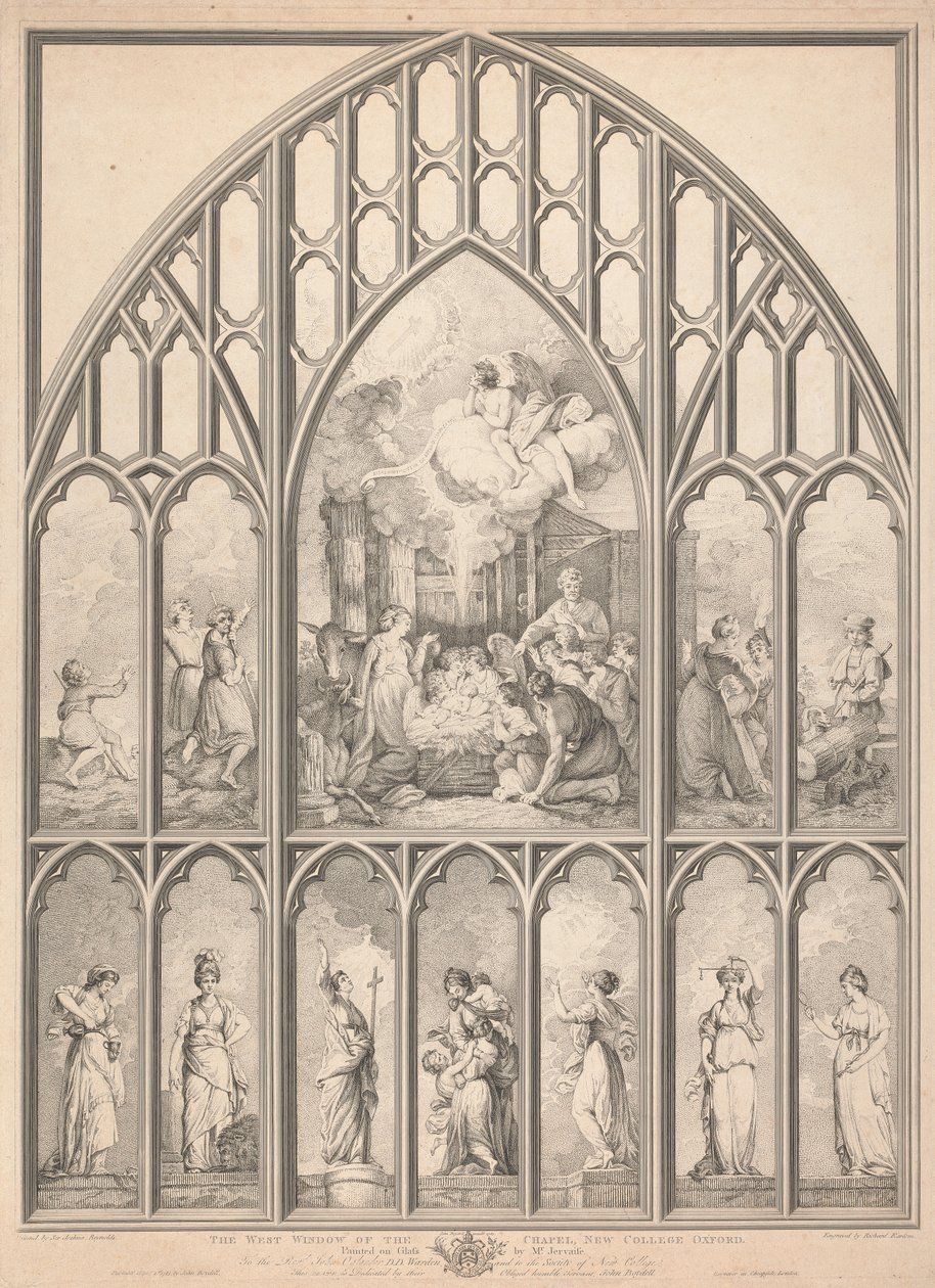 Şapelin Batı Penceresi, New College Oxford: by Richard Earlom