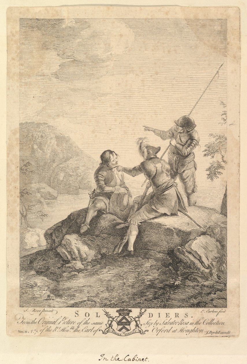 Üç Asker, 1766-67. by Richard Earlom
