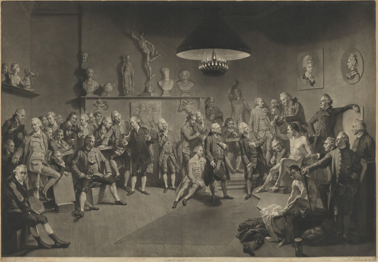 Kraliyet Sanat Akademisi by Richard Earlom after Johann Zoffany
