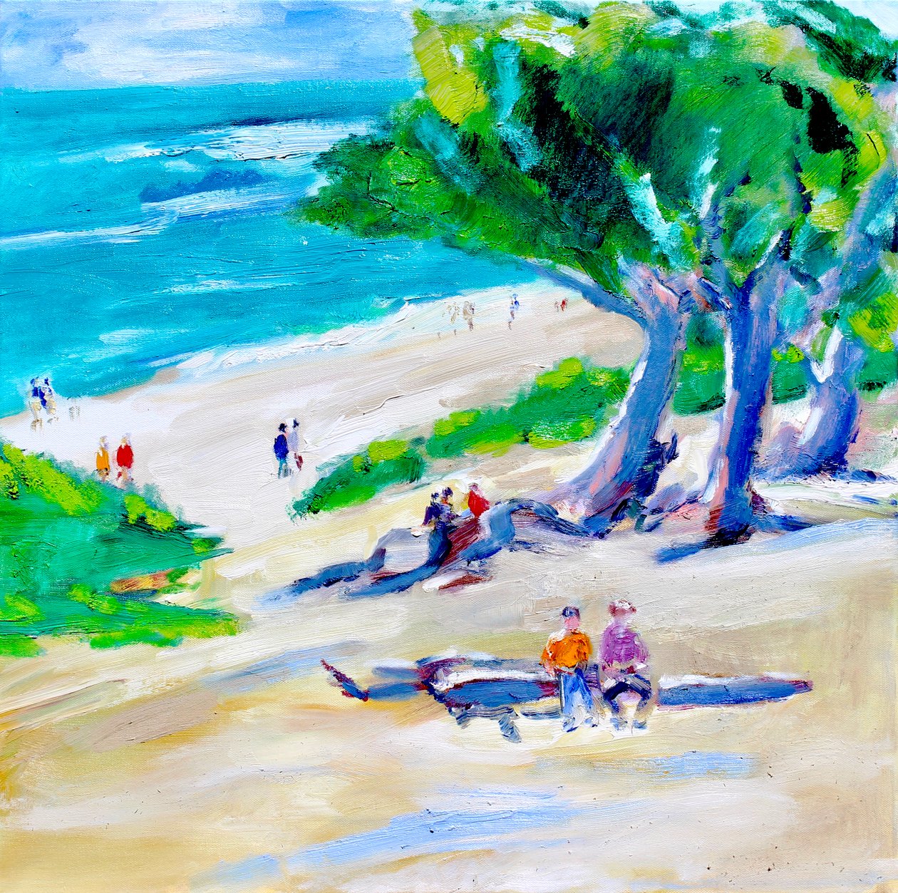 Selvi Ağacı ve Sahili, Carmel, 2019 by Richard Fox