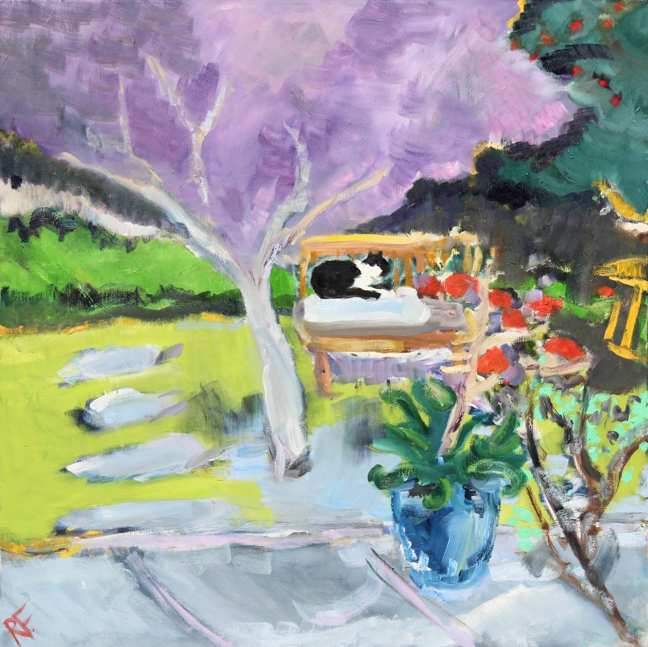 Emily Dinleniyor, 2019 by Richard Fox