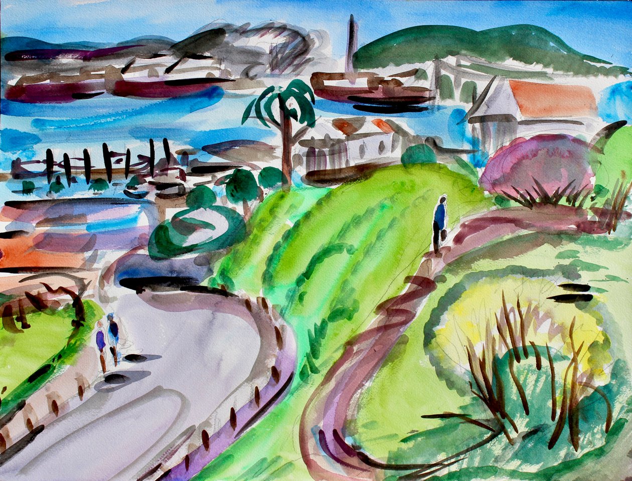 Körfeze bakan, 2018 by Richard Fox