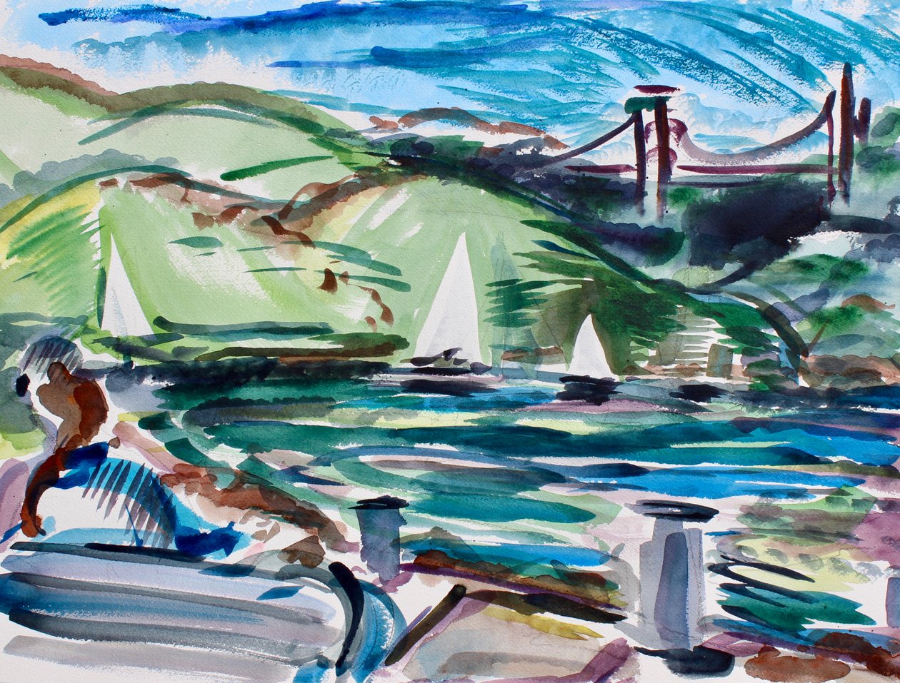Yelkenliler, Tiburon, 2017 by Richard Fox