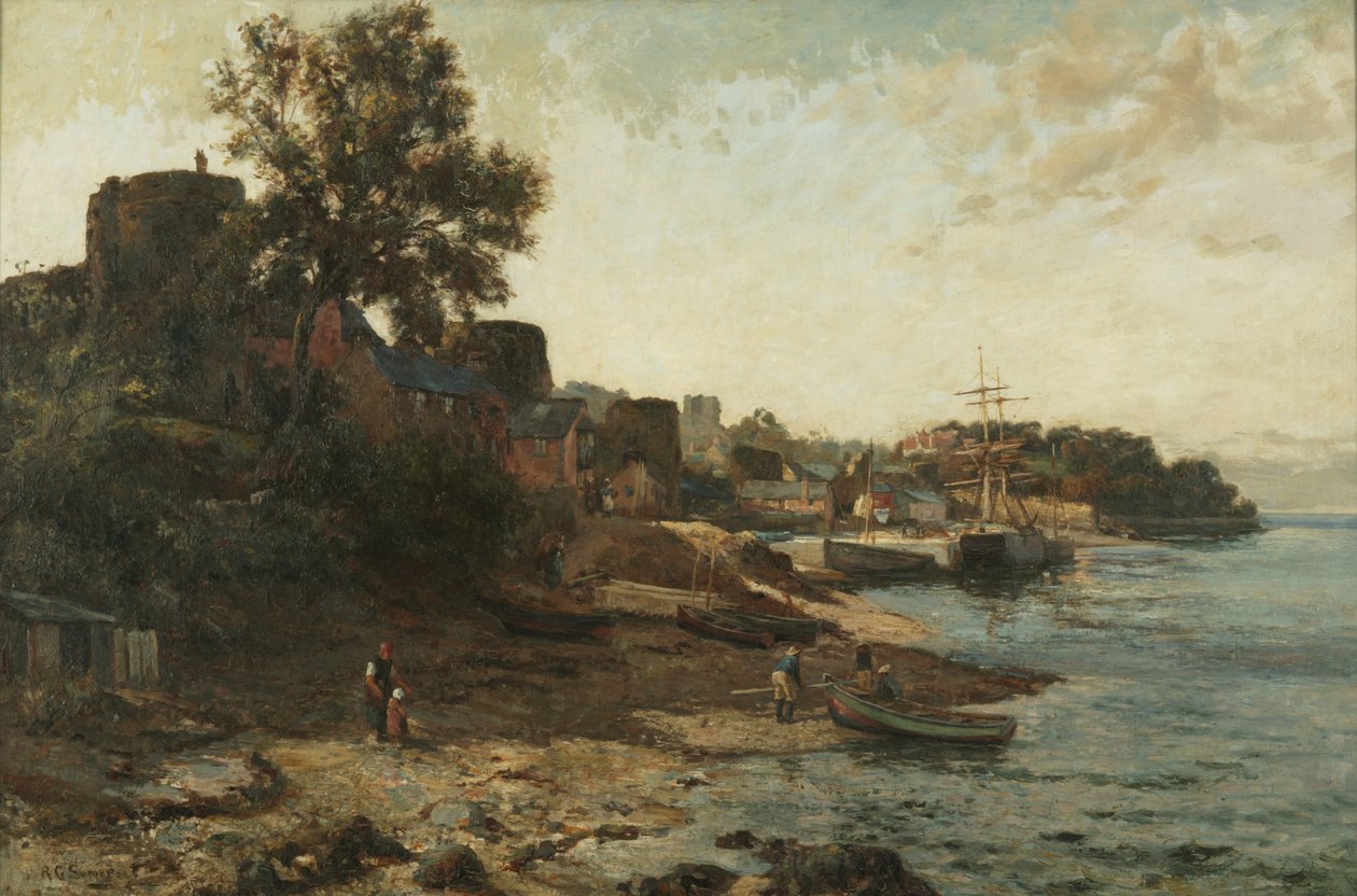 Conway Rıhtımı (tuval üzerine yağlıboya) by Richard Gay Somerset
