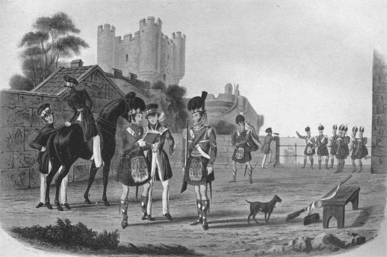 92. Highlanders Görünürde Şanlı Bir Yabancı, 1839-1845 1909 by Richard Gibson Reeve