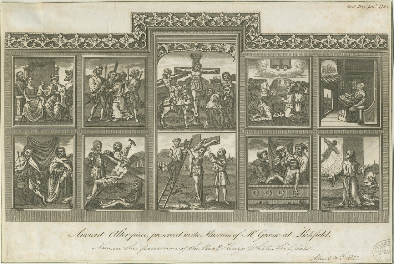 Lichfield - Antik Sunak Parçası: gravür, nd [c 1785] (baskı) by Richard Greene