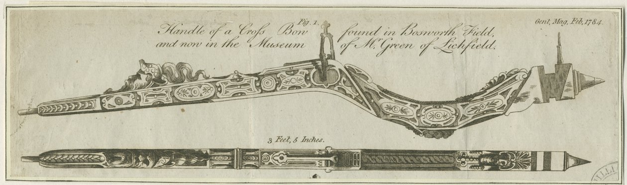 Lichfield - Arbalet Kulp: gravür ve [c 1784] (baskı) by Richard Greene