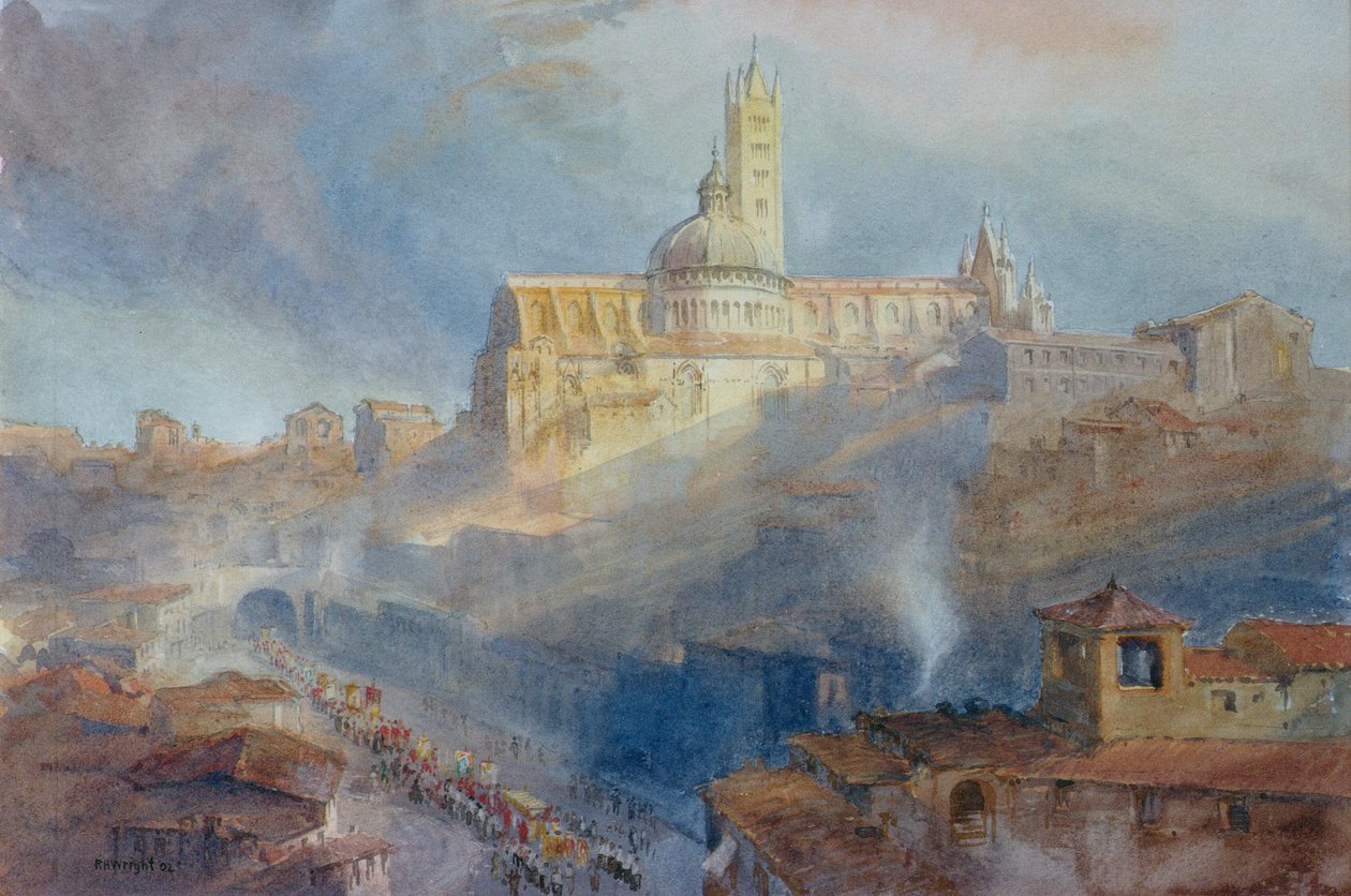 Katedral, Siena, 1902 by Richard Henry Wright