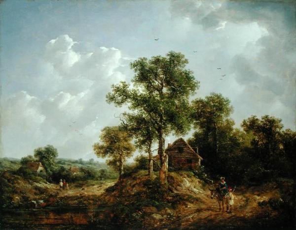 Sevenoaks yakınlarında, Kent (tuval üzerine yağlı boya) by Richard Hilder