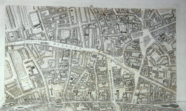 Londra Şehri Planı, yayınlanmış 1813 (gravür) (bkz. 247354-247357) by Richard Horwood