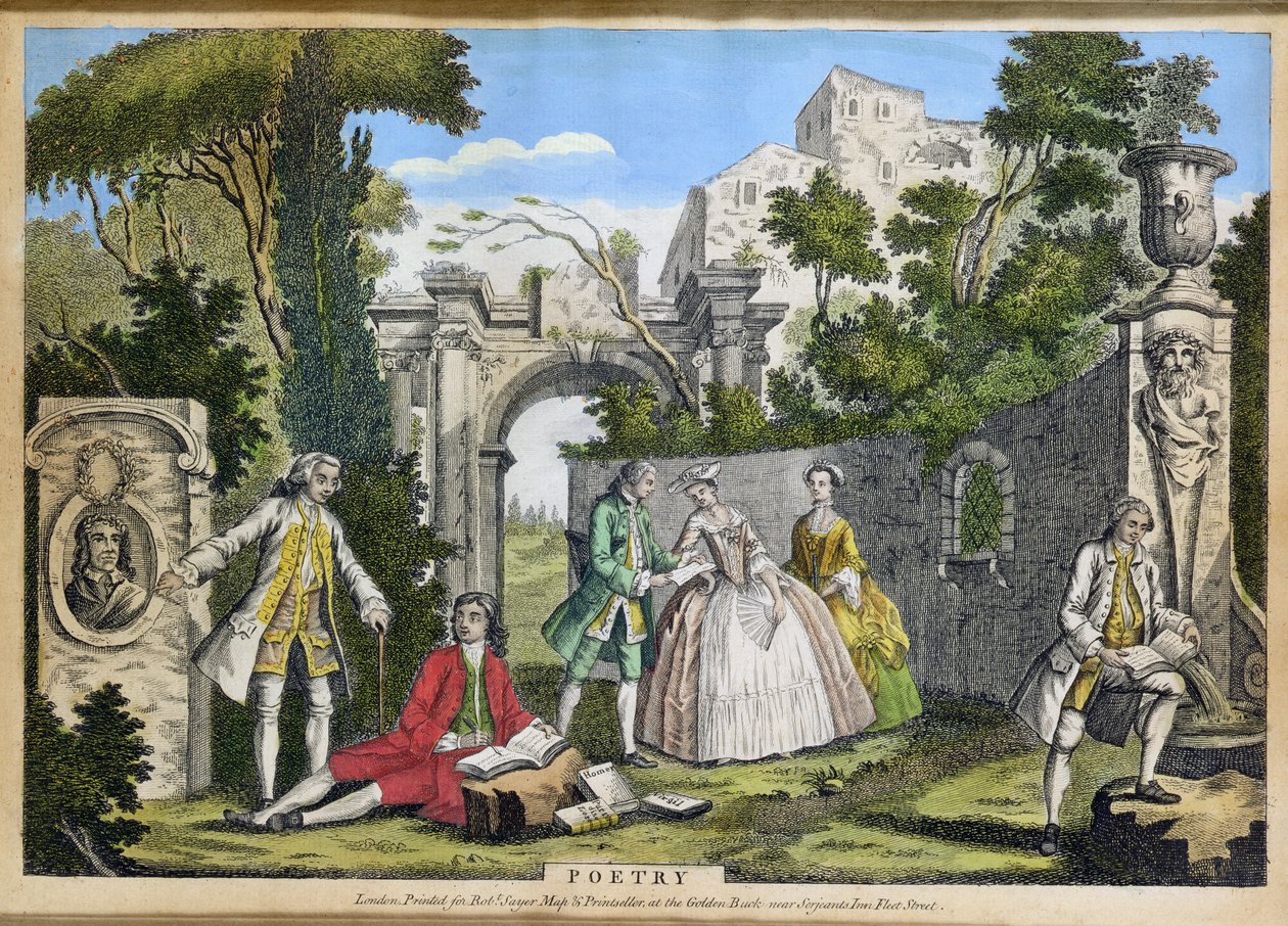 Şiir, bar. Robert Sayer (fl.1750-80) c.1750 (aquatint) tarafından by Richard Houston