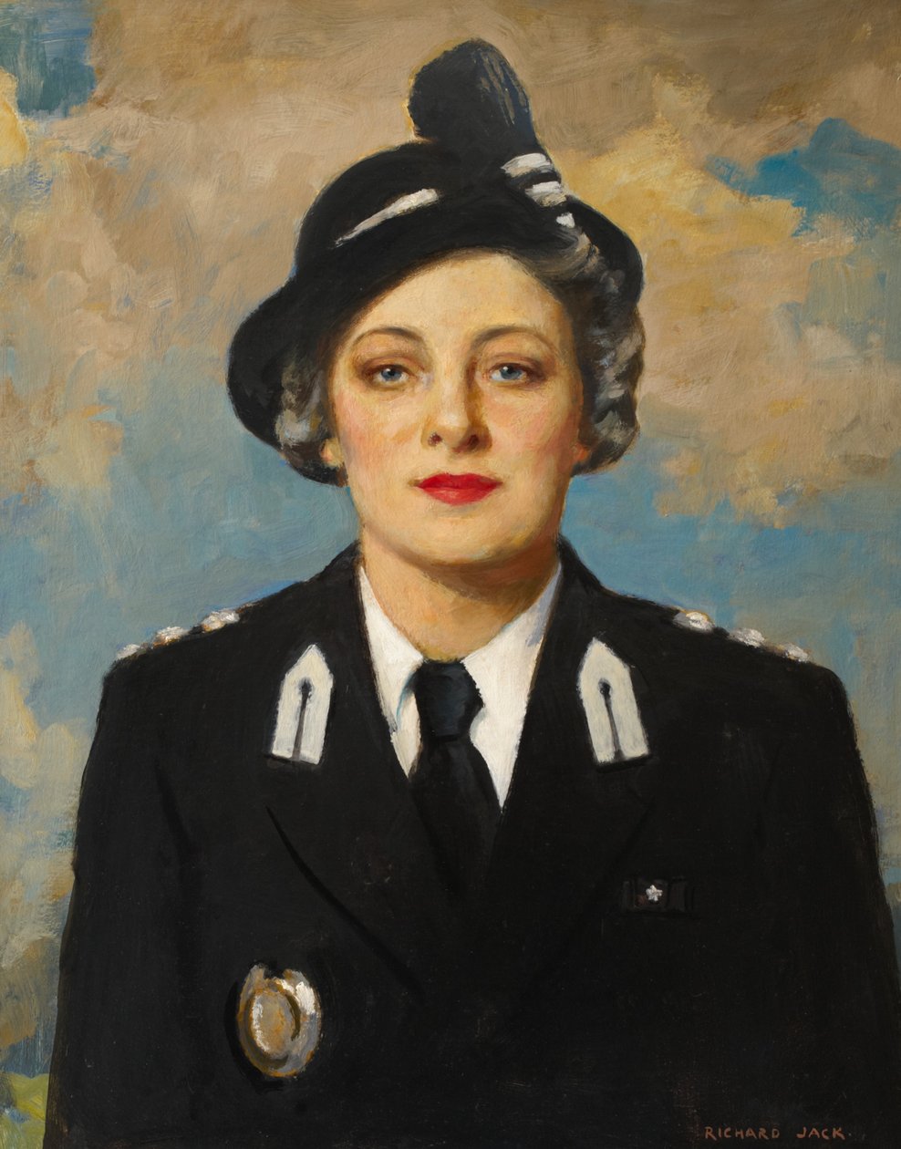 Muriel Elsie Gamage, 1950 dolayları (tuval üzerine yağlıboya) by Richard Jack