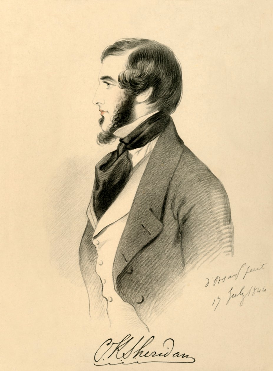 Charles K. Sheridan, 1844. by Richard James Lane