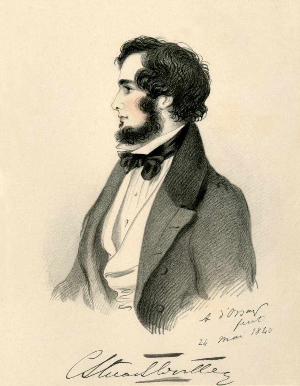 Charles Stuart Wortley, 1840. by Richard James Lane