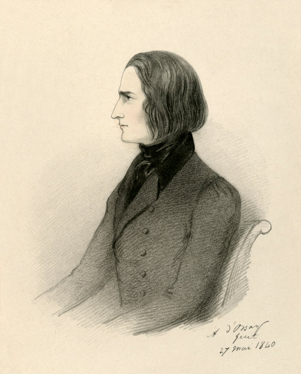 F. Liszt, 1840. by Richard James Lane