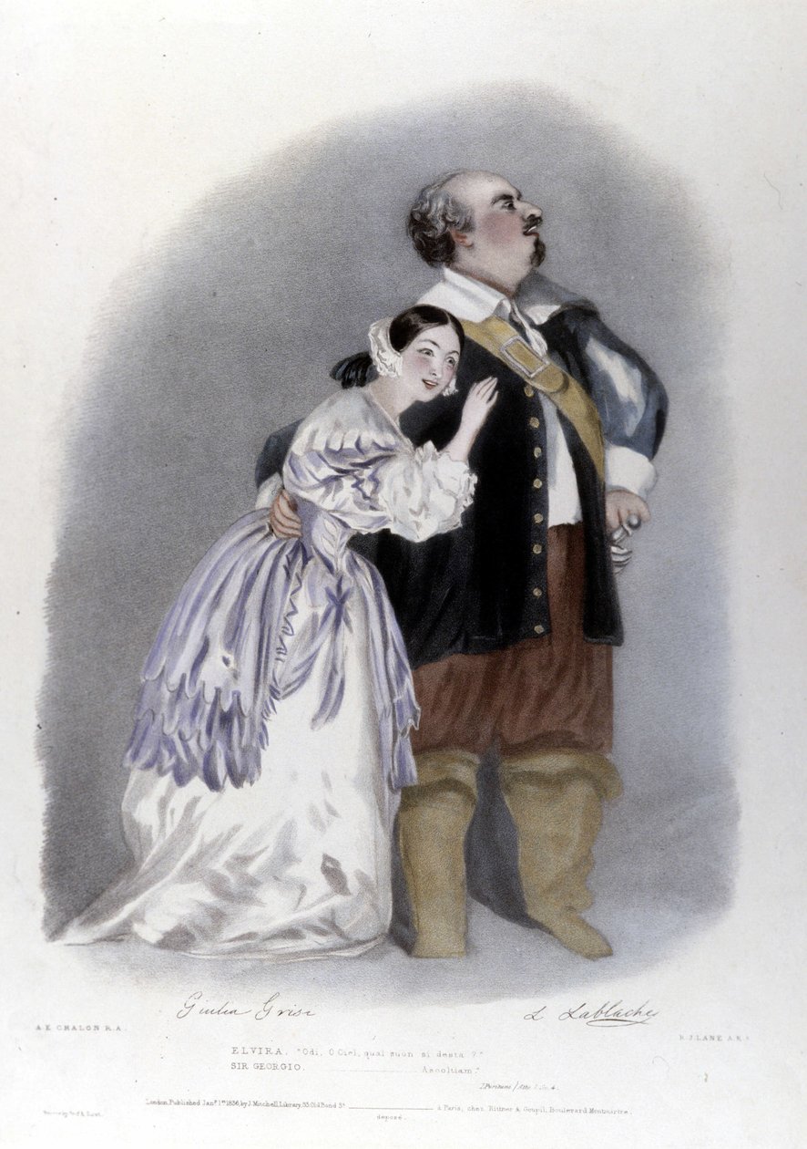 Giulia Grisi ve Luigi Lablache, Vincenzo Bellini